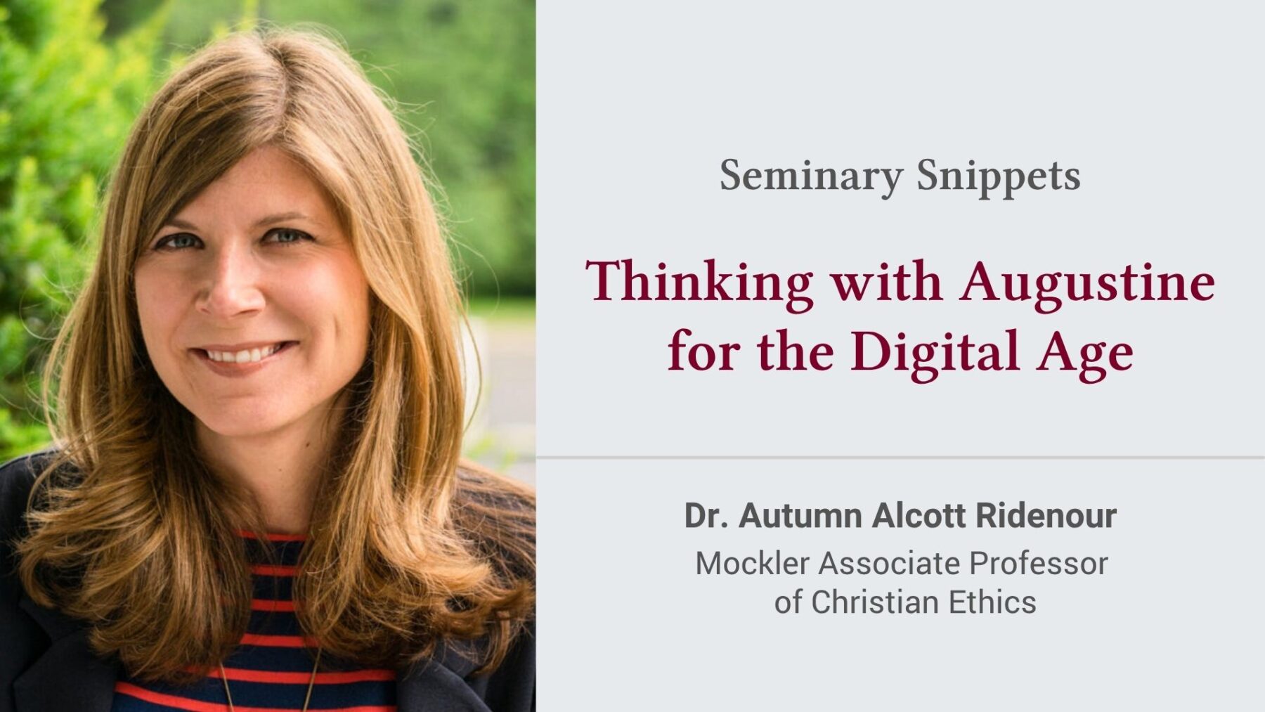 Thinking with Augustine for the Digital Age